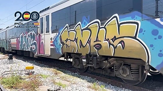 Police arrest 29 people, four of them in Malaga, for vandalism linked to 287 acts of graffiti on trains