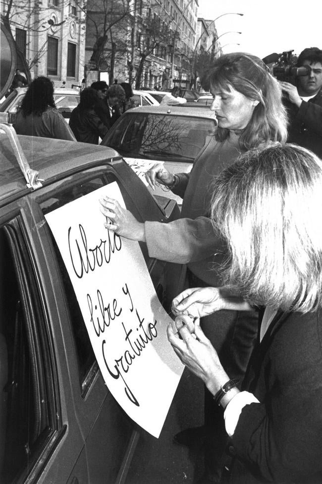 In demand of unrestricted and free abortion.