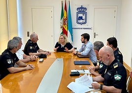 Meeting with local and national police chiefs.