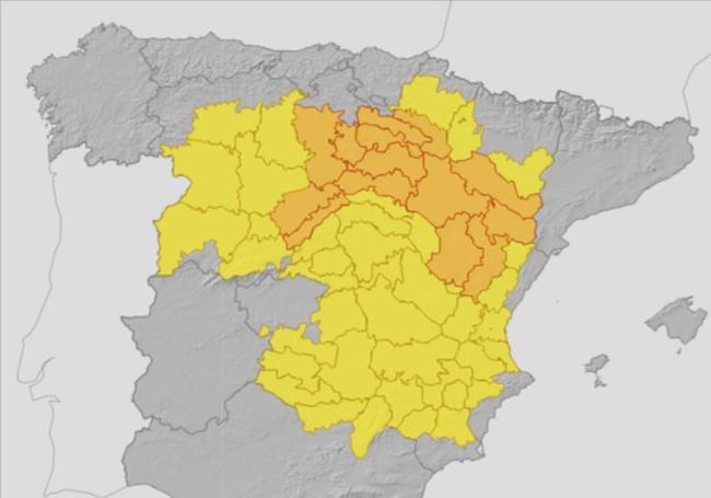Weather alerts for Spain, this Tuesday (3 June).