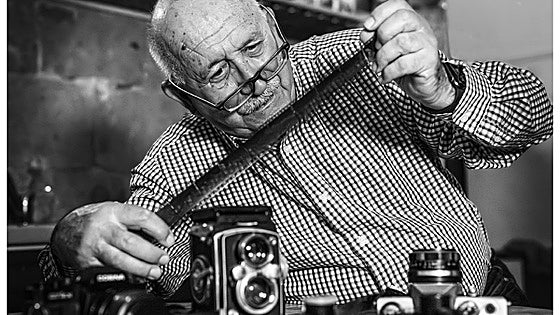 Portrait of renowned Gibraltar photographer Johnny Bugeja wins competition