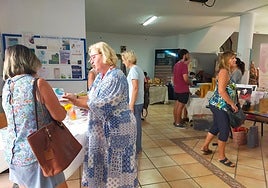 Businesses speak with potential clients during the ABN open day at Lux Mundi Torre del Mar.
