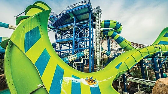 The water park in Spain with a freefall drop attraction that's unique in Europe