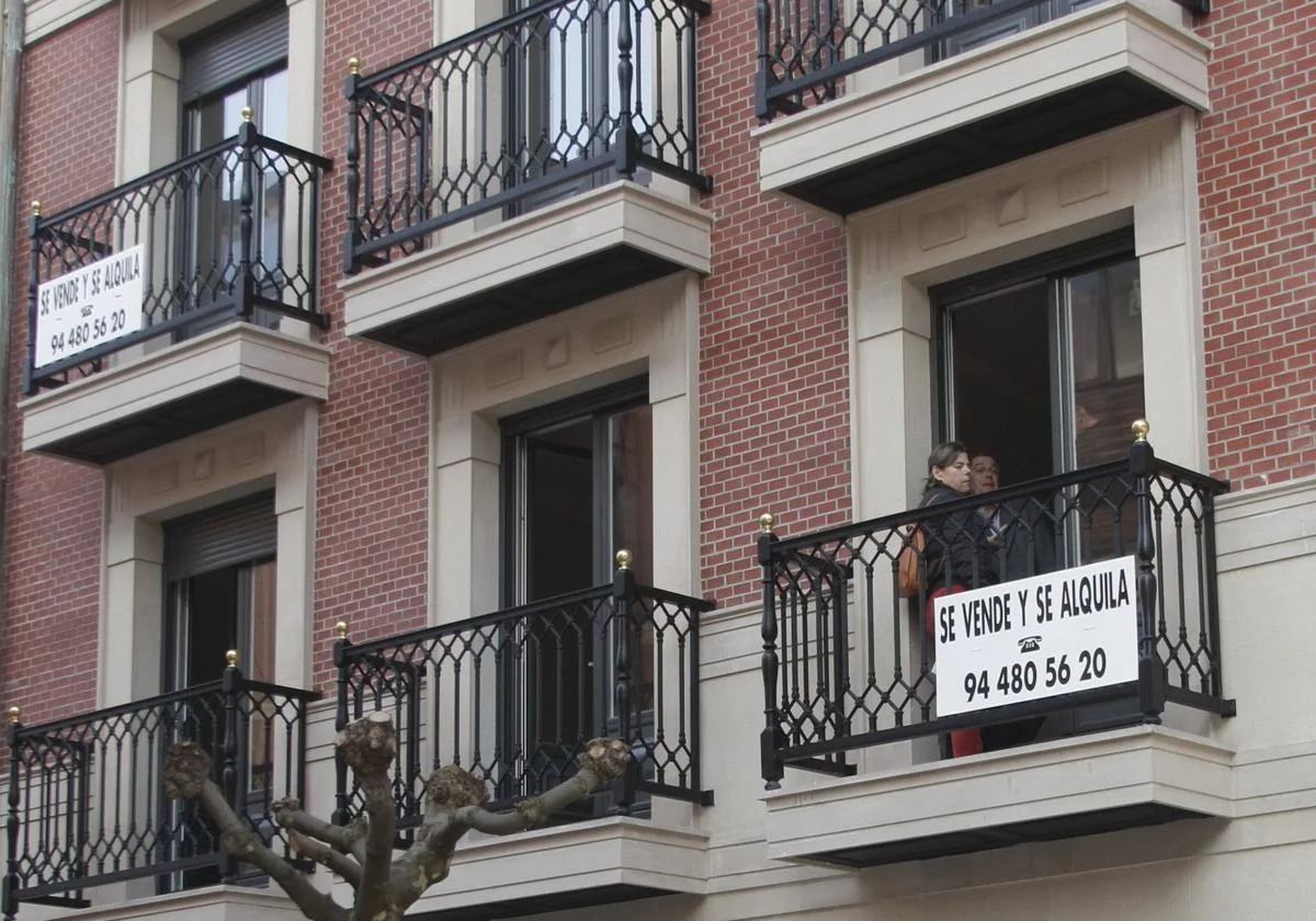 Building where flats are available for both sale and rental.