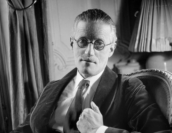 Photo of James Joyce taken in Paris in 1934.