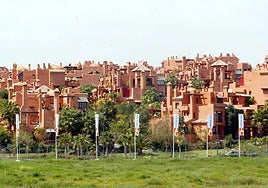 A typical development in Marbella with many non-residents.