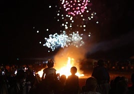 Last year's San Juan celebrations on Huelin beach in Malaga.