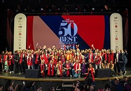 Photo of the winners' representatives in Turin.