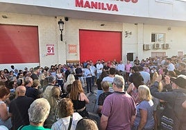Archive image of the demonstration on 9 June in Manilva against the closure of the station.
