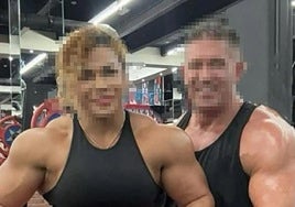 A photo of Zunilda and Jarred at the gym, released by her family during the search.