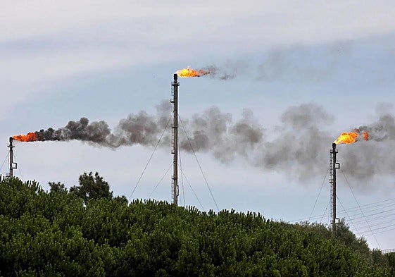 Oil refinery in San Roque, in southern Spain.