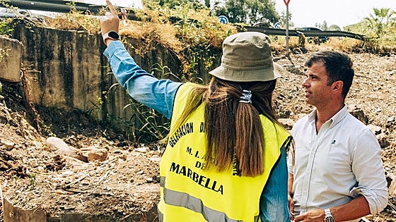 Emergency work begins to improve the Río Verde in Marbella