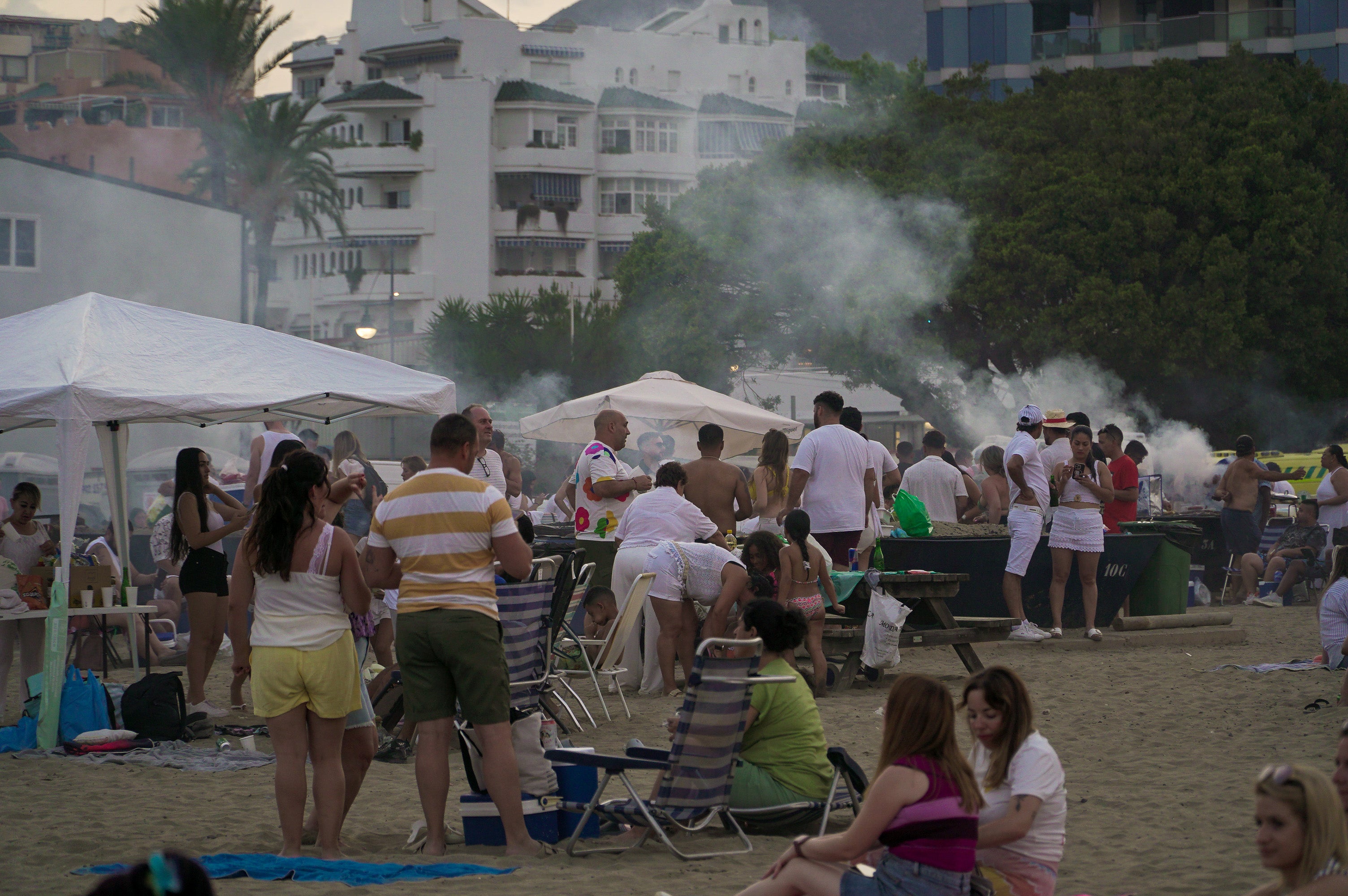 San Juan, a night on the beach - in pictures