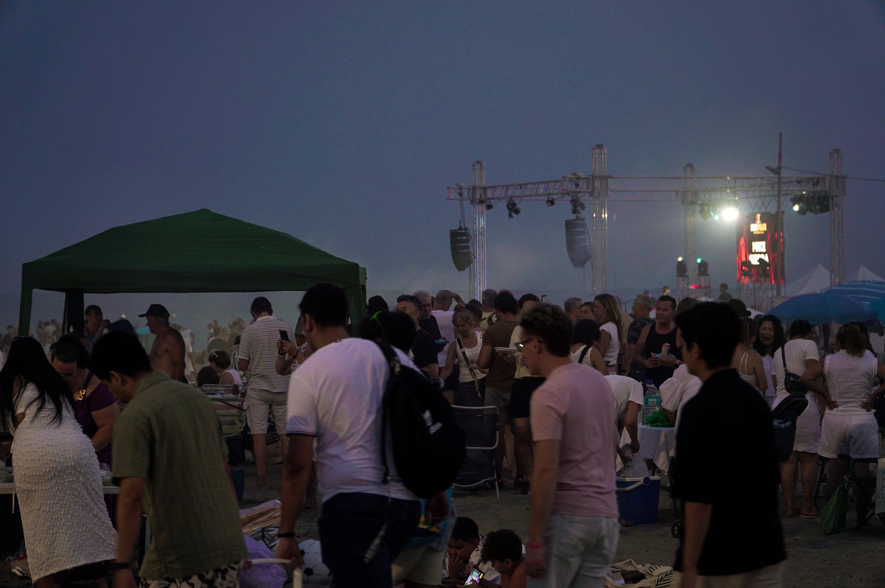 San Juan, a night on the beach - in pictures