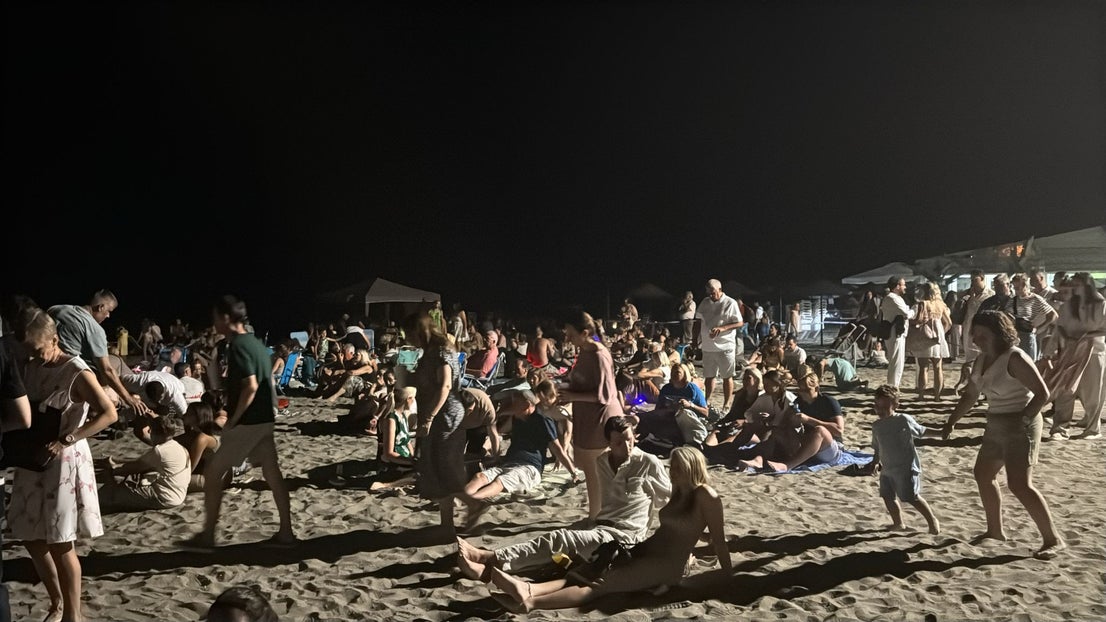 San Juan, a night on the beach - in pictures