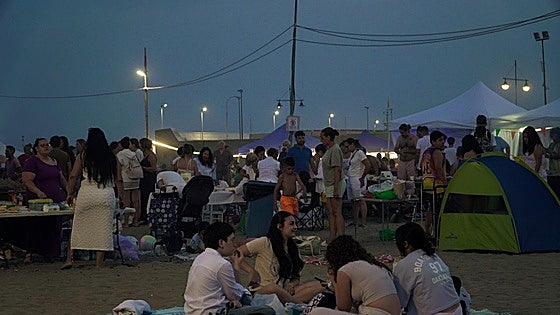 San Juan, a night on the beach - in pictures
