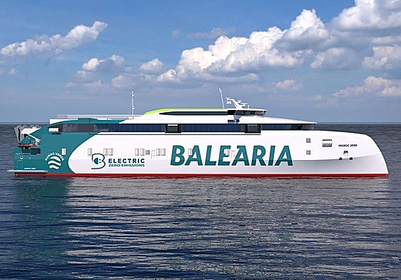 Photo of the 'fast ferry' that will operate on the route.
