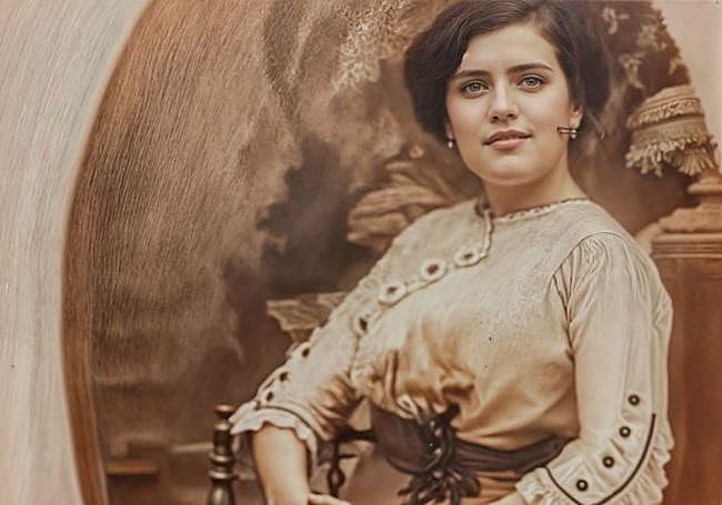 One of the few photos of Nita Carmona, in 1929.