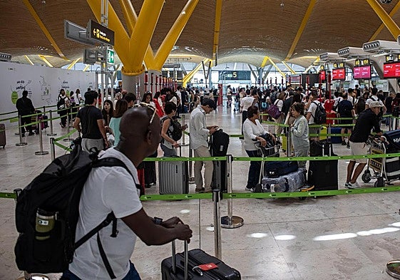 Madrid-Barajas Airport.