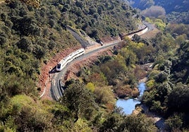 One of the few local passenger train services in the Guadiaro valley that still runs on the mainly freight corridor line between Algeciras and Antequera.