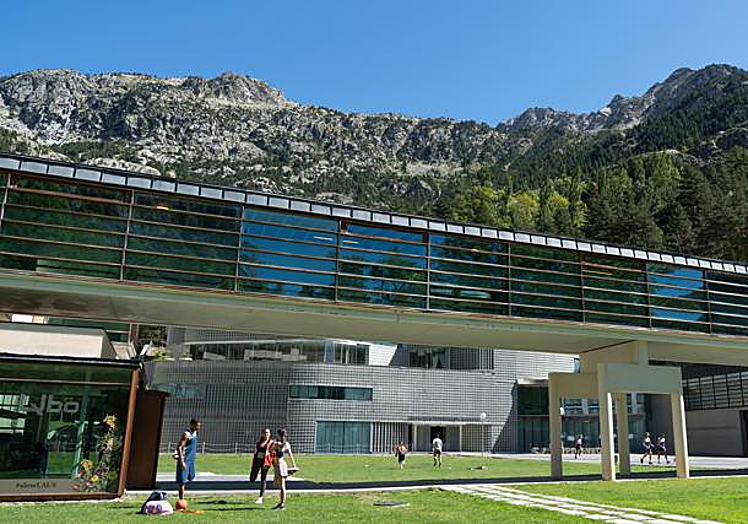 Panticosa spa, made to look like the elite athletes' training facility in Olympo.
