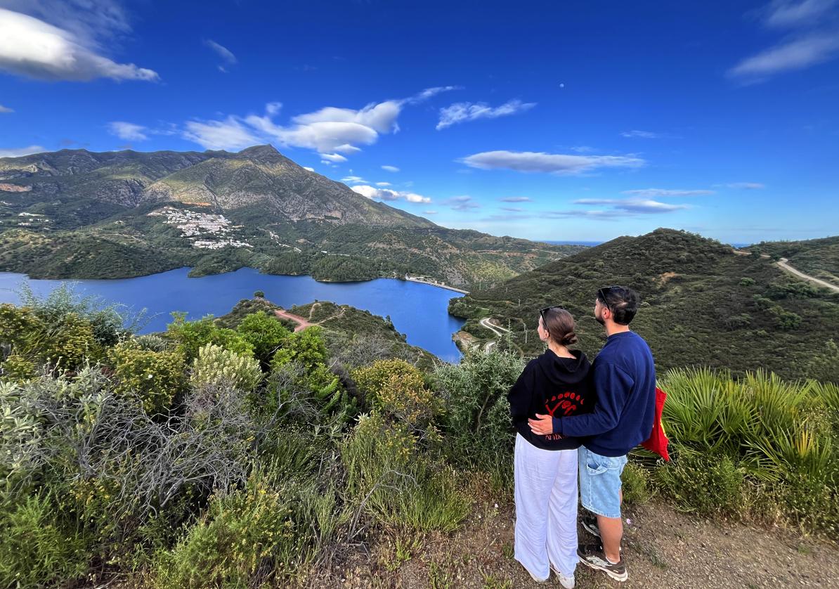 La Concepción reservoir, full to overflowing this spring.