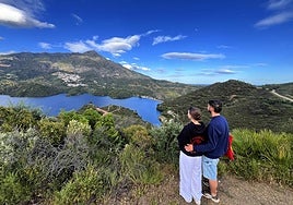 La Concepción reservoir, full to overflowing this spring.