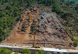 Photo of the affected area taken on Sunday.