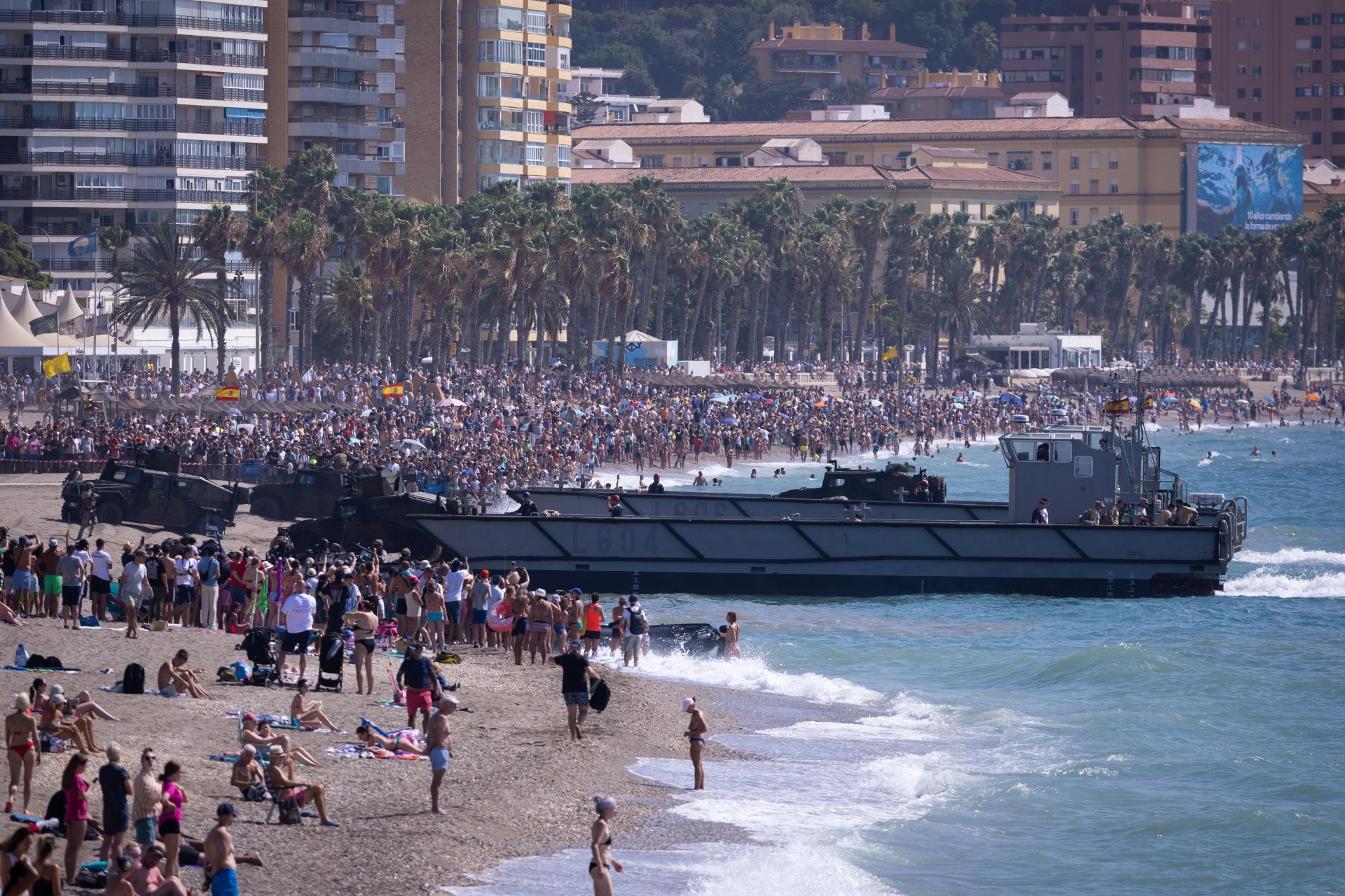 The Spanish Navy's amphibious landing on the Costa del Sol, in pictures