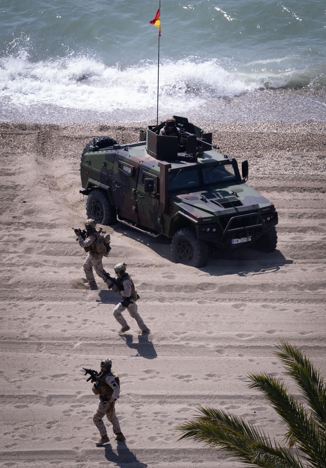 The Spanish Navy's amphibious landing on the Costa del Sol, in pictures