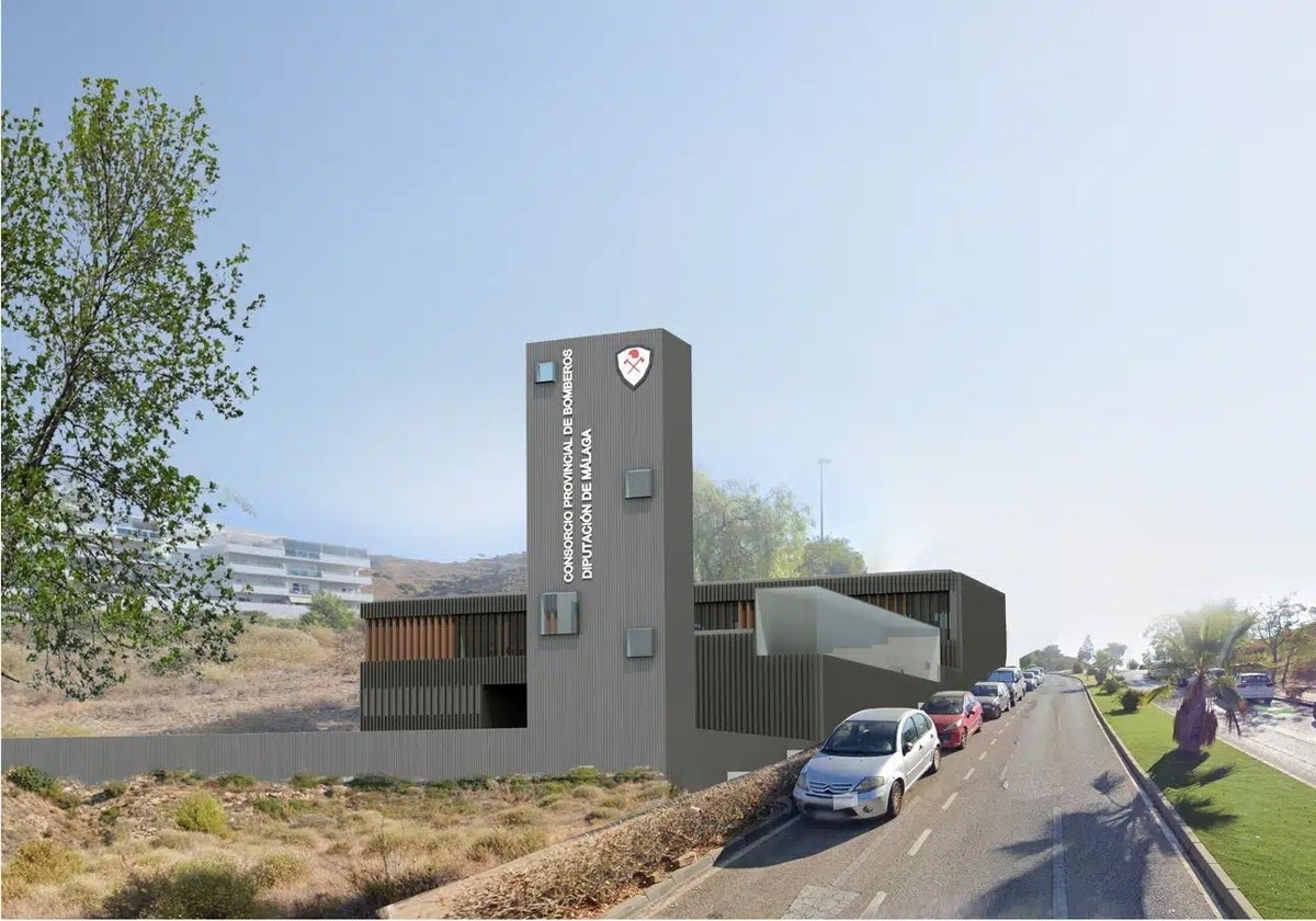 A digital image of what the new control centre and fire station will look like