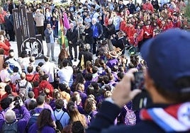 Unveiling of the Baden Powell monument in Malaga in 2016.