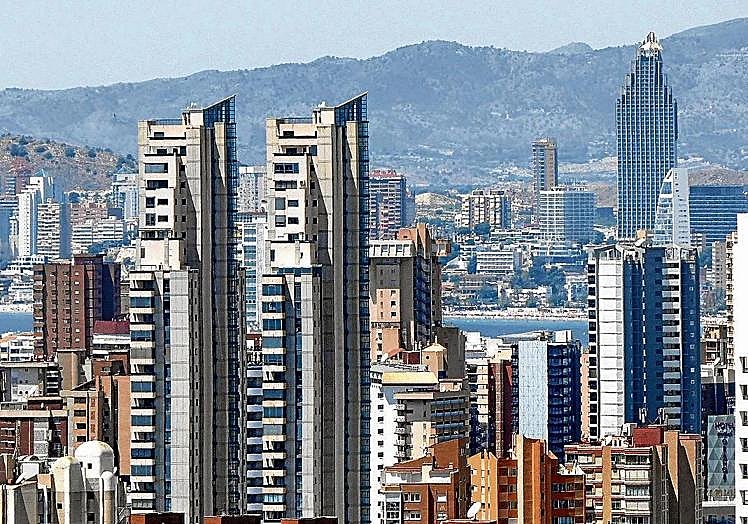 Benidorm's skyscrapers are reminiscent of those in Manhattan.