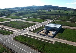 One of the plots up for sale on El Machorro industrial estate, in Medina Sidonia (Cadiz province).