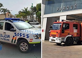 Local Police and Firefighters of Almuñécar save the life of a 91 year old woman who had been lying on the ground for days.