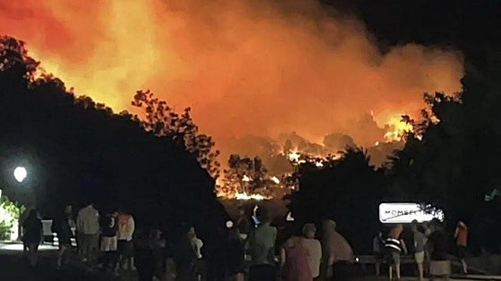 Military called in and town locked down after wildfire takes hold in Spain