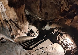 The interior of the Ardales cave.