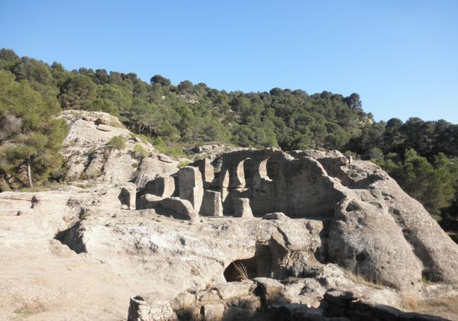 Chapel hewn out of the rocks.