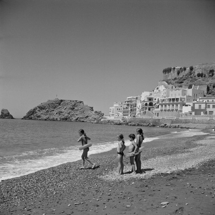 The image of a deserted beach on Spain's Costa Tropical taken just before the tourist boom in Almuñécar