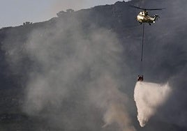 Video of the fire in Las Médulas in the province of León which led to evacuations.
