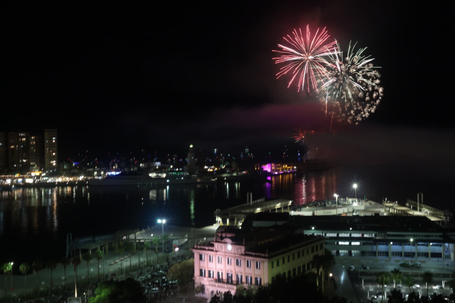 Malaga kicks off eight days of partying with fireworks and drone show