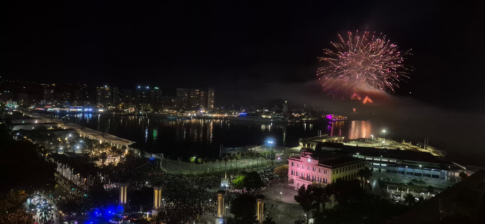 Malaga kicks off eight days of partying with fireworks and drone show