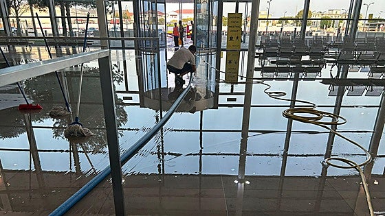 Gibraltar Airport suffers flight disruption after water main burst floods passenger terminal building