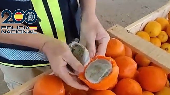 Almost 1,600 kilos of hashish found hidden amongst oranges in lorry on A-7 motorway on Costa del Sol
