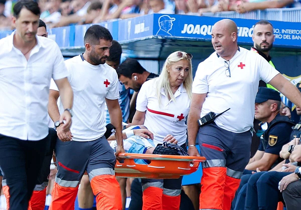Luismi left the field on Saturday on a stretcher.