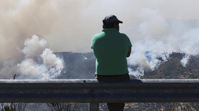 Smoke from blazing wildfires in other parts of Spain and Portugal sparks concern in Malaga province