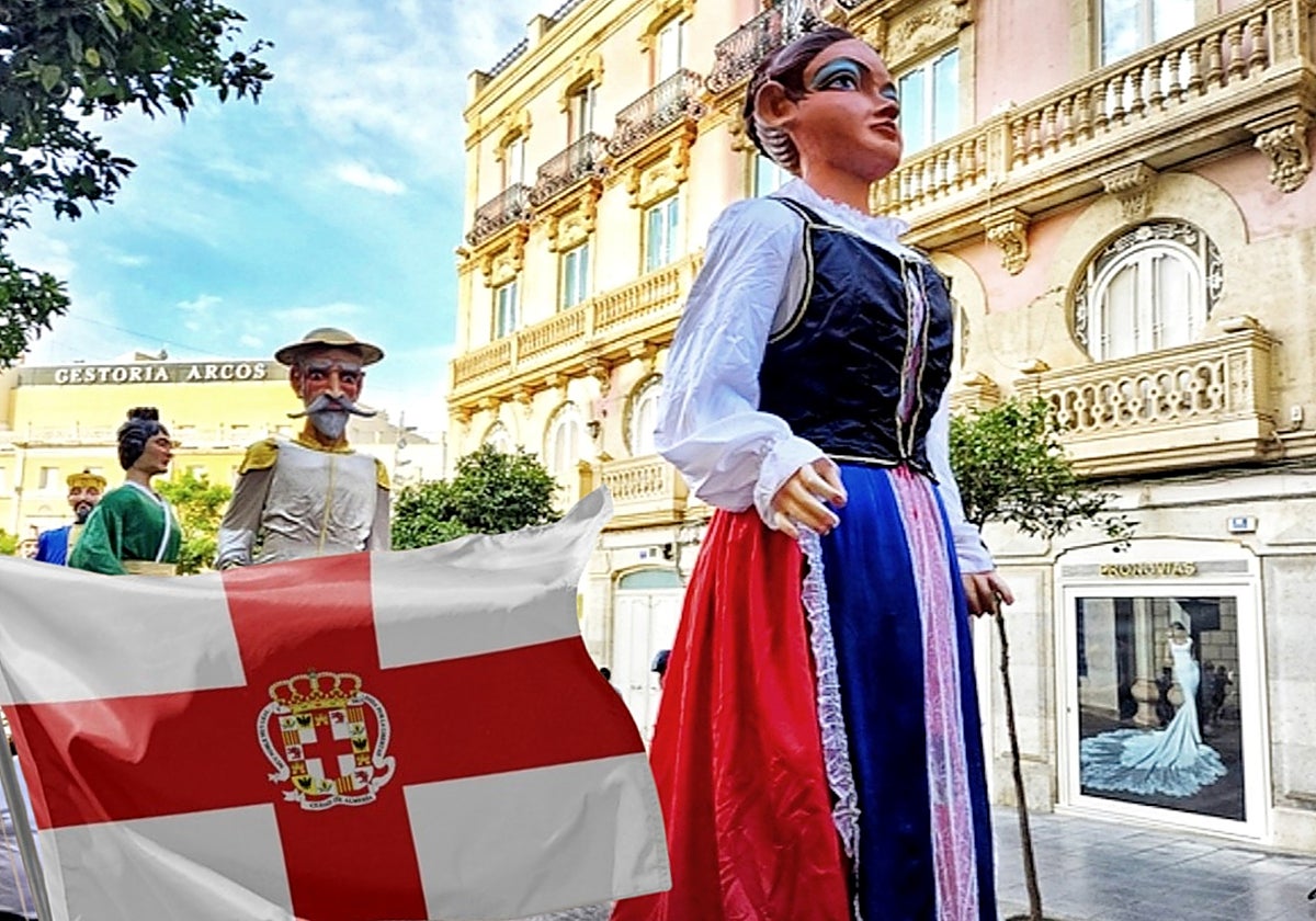 In the streets of Almeria.