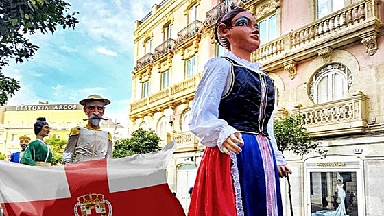 A summer fair in Spain under the ‘flag of England’