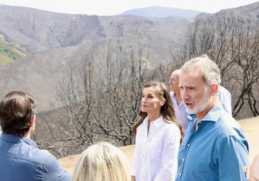 Royals offer their support to residents affected by major forest fires sweeping Spain
