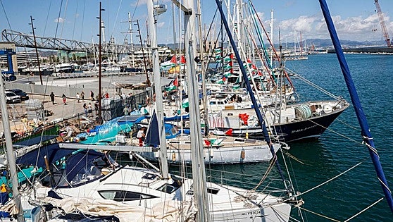 Humanitarian flotilla returns to Spain due to bad weather just hours after setting sail for Gaza